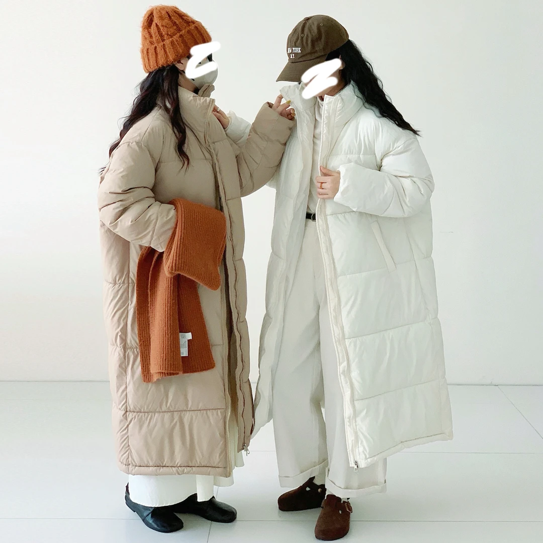 6009  韩版大被子宽松中长款保暖防寒服棉服（T01）