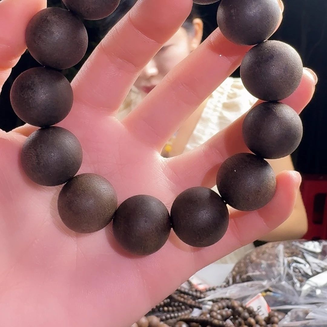 沉香香囊沉香白棋圆珠单圈卡20发一沉水级