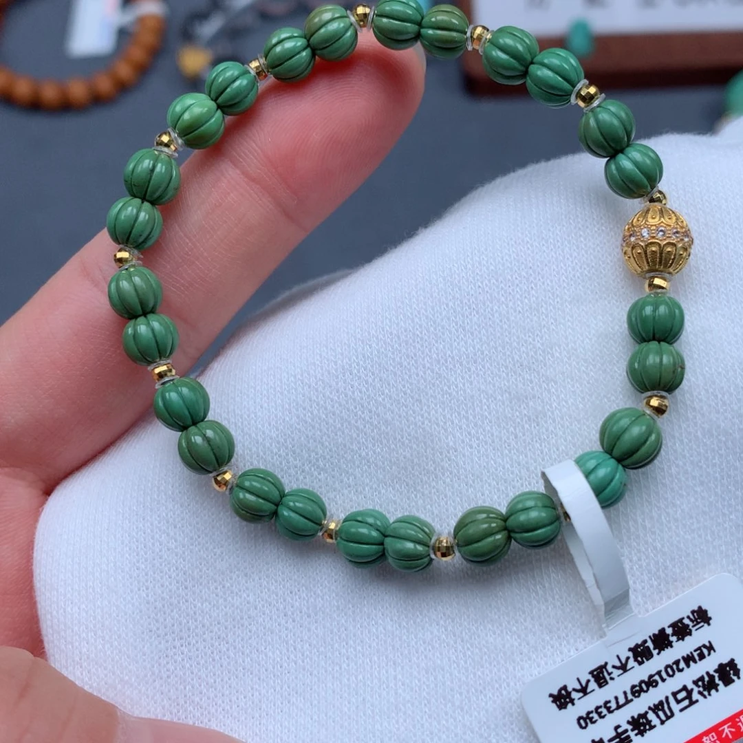 绿松石18K金镶嵌绿松石