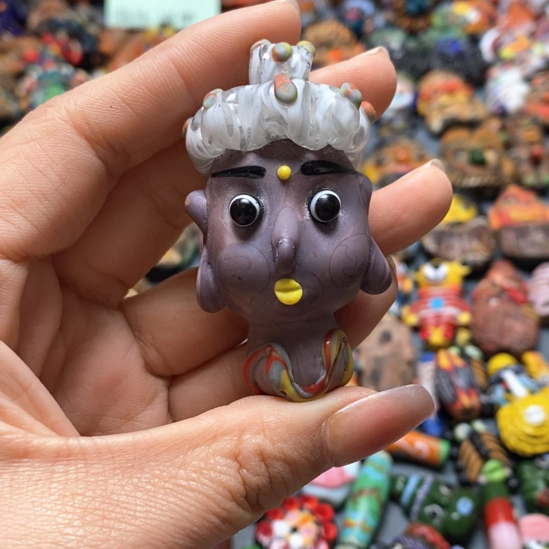琉璃颈饰印度尼西亚小佛