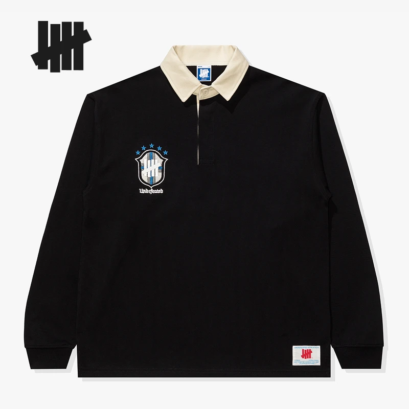 UNDEFEATED官方秋季新品美式休闲长袖POLO衫UI53GPO02M