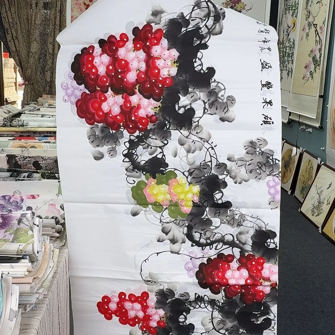 纯手绘国画作品好看四尺