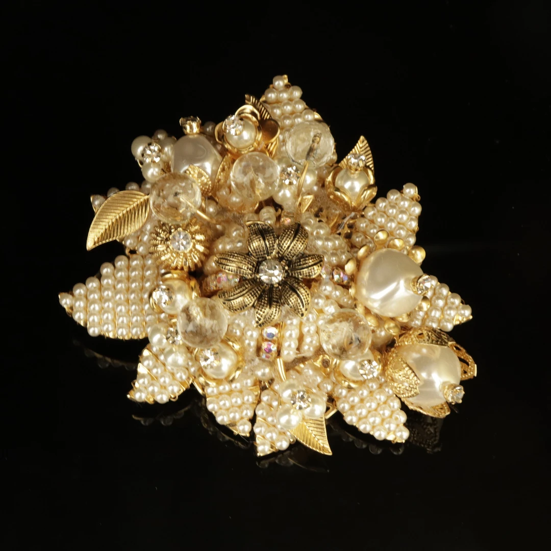 合金玻璃胸针 轻奢中古复古胸针百搭LXX胸针