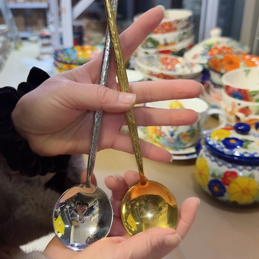 瓷304碎金碎银饭勺2只