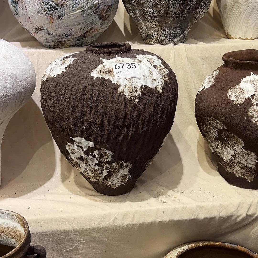 瓶6735高34口8陶瓷花瓶无孔