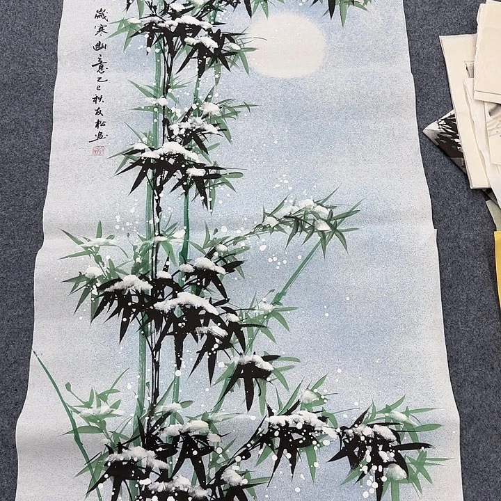 国画纯手绘作品欣赏图