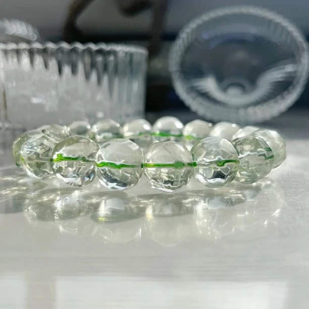 BLZ01天然水晶绿菠萝珠手链多样性发一