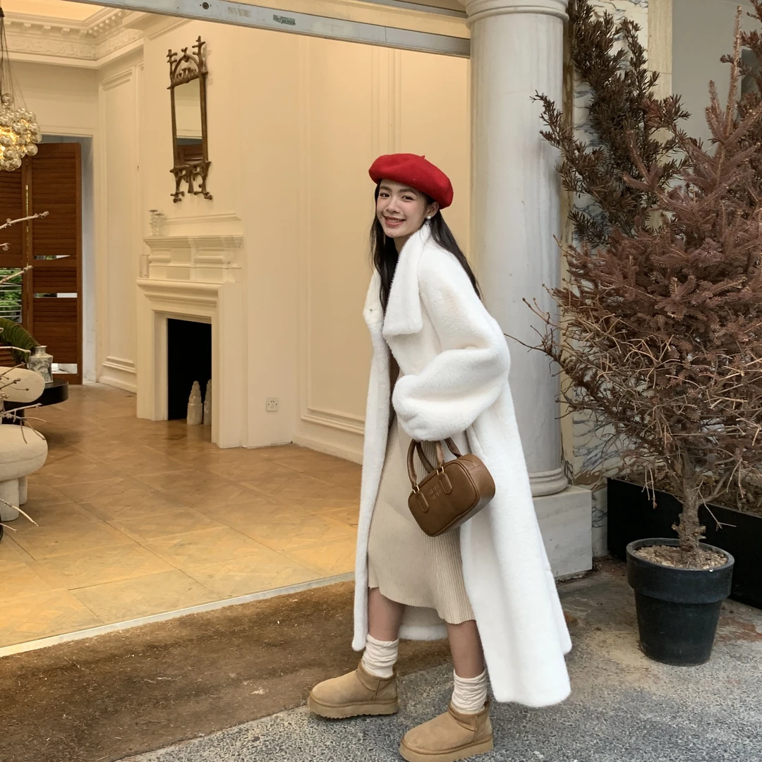 F18时尚女装貂绒外套气质百搭