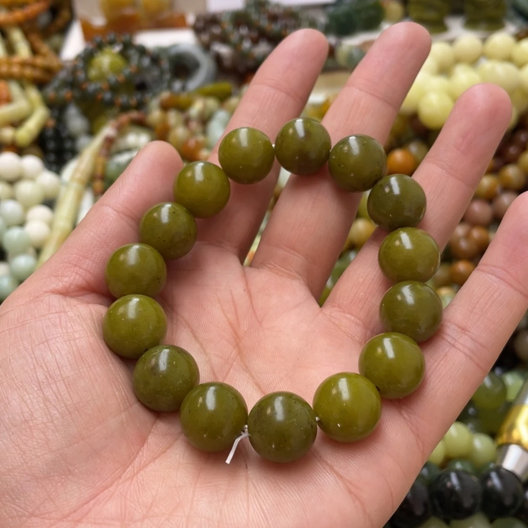 蛇纹石玉手链未镶嵌