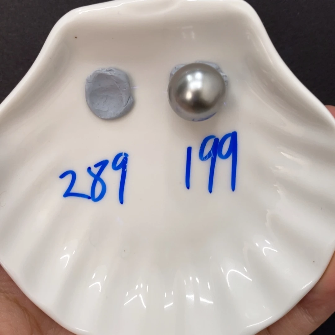 海水珍珠裸珠萌*大溪地裸珠14mm瑶