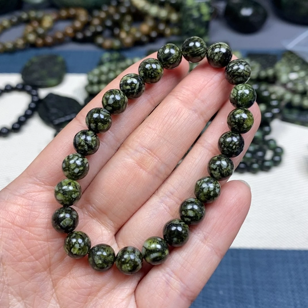 蛇纹石玉手链未镶嵌a****l