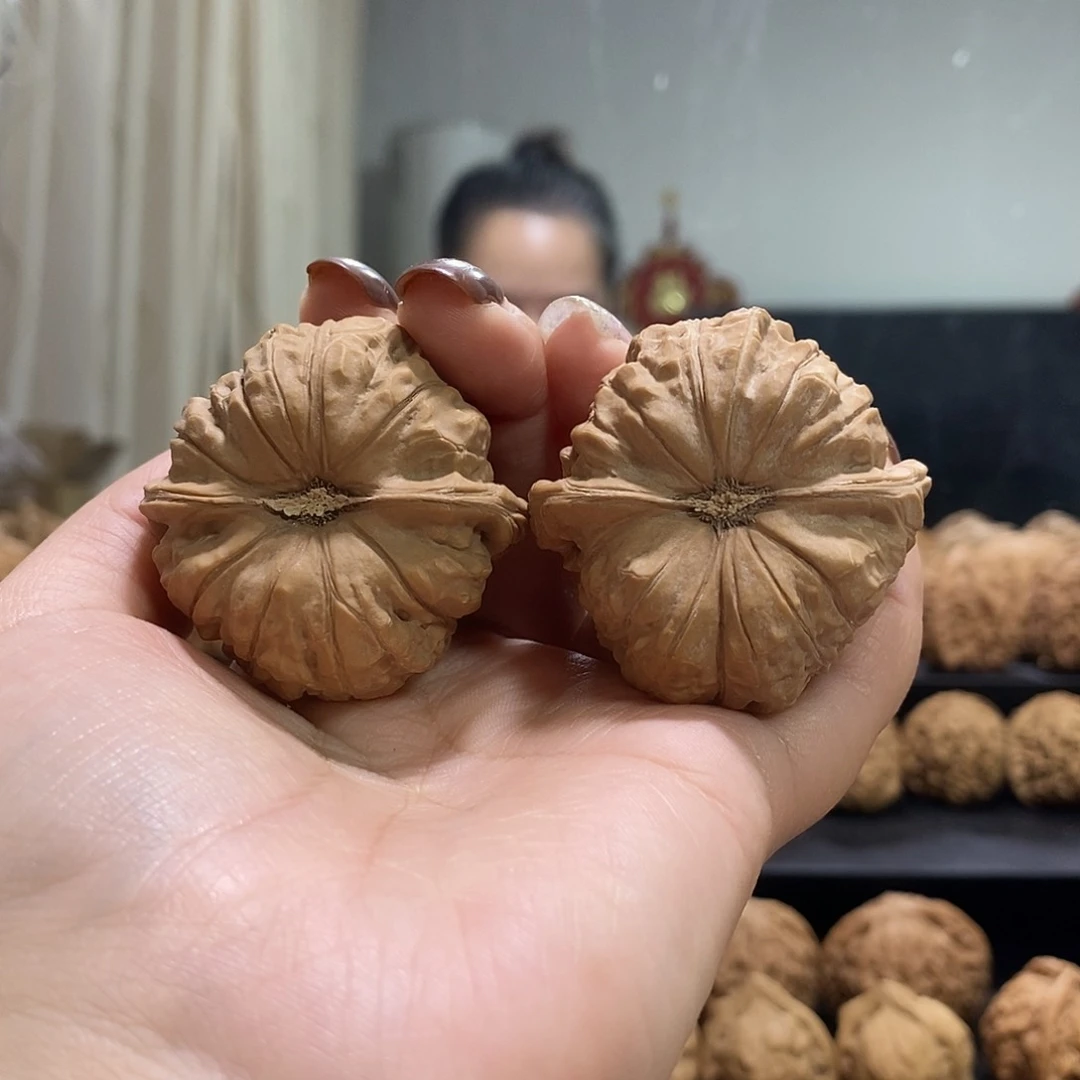 把件文玩核桃43➕歪南瓜墩52克