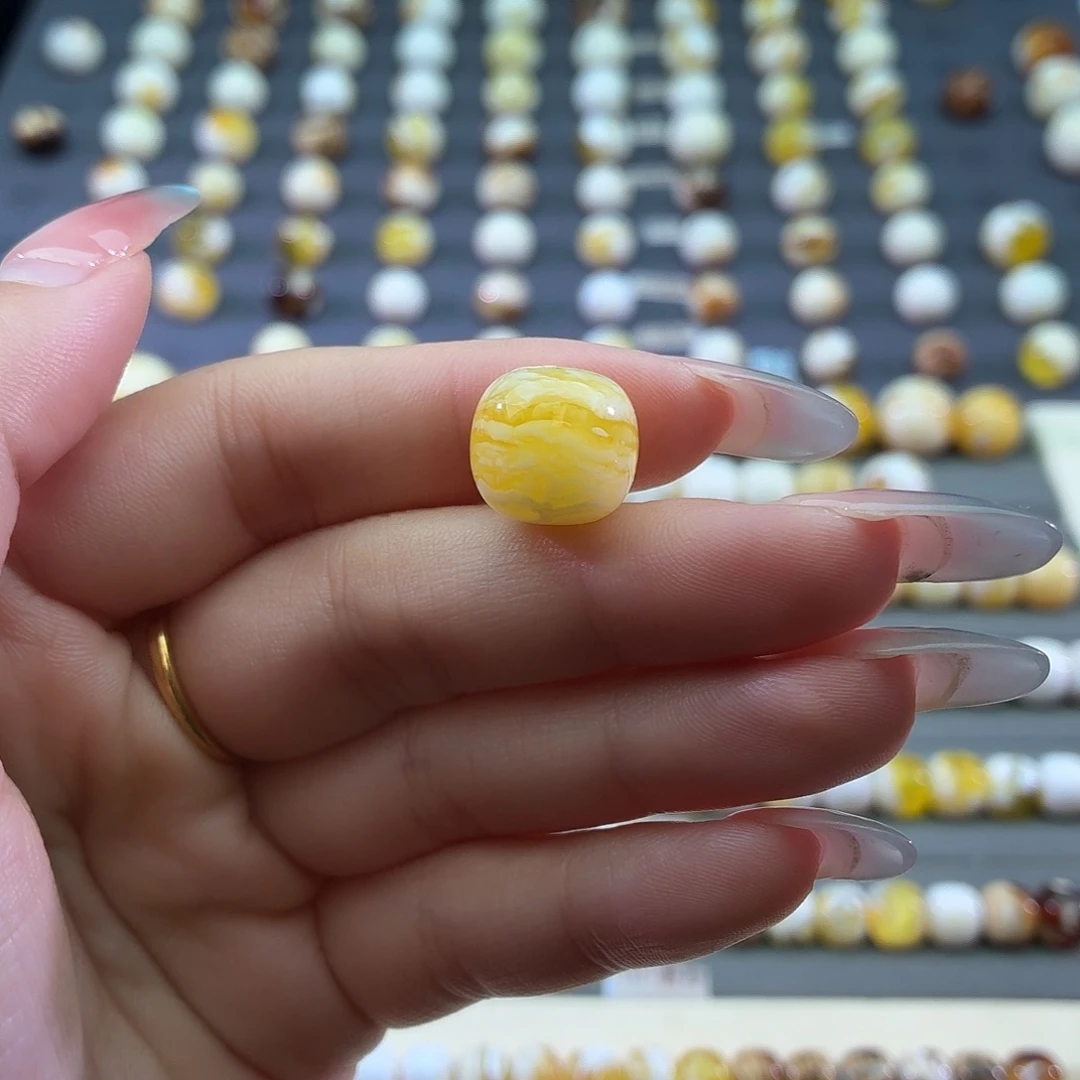 琥珀未镶嵌裸石蜜蜡13虎皮