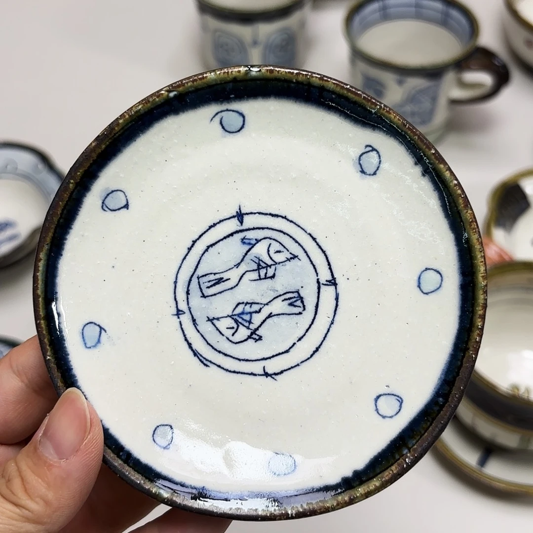 瓷加藤淳 个性款 豆皿