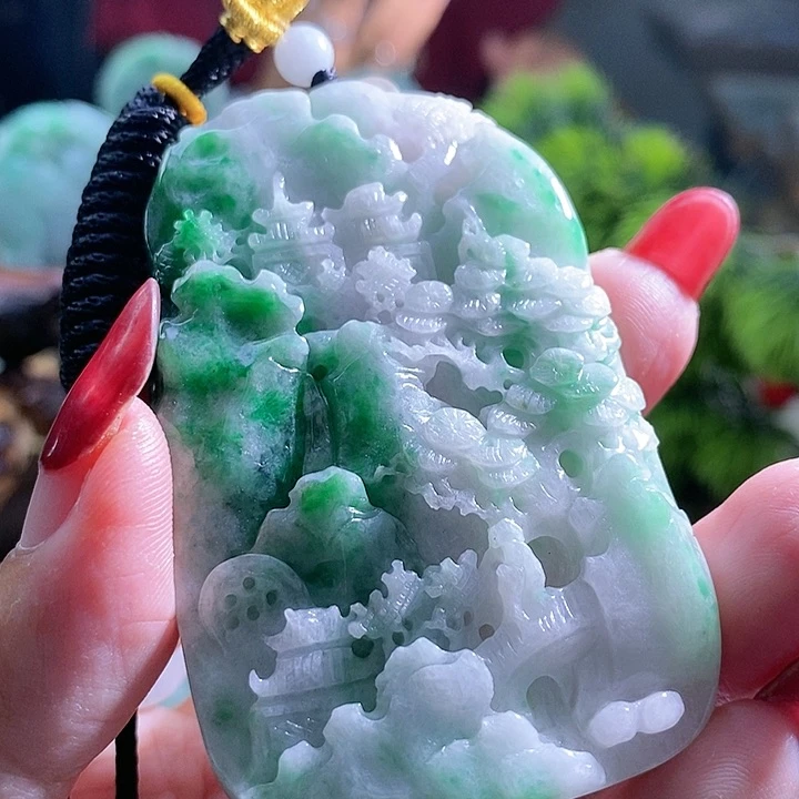 【闪购商品】翡翠挂件未镶嵌山水