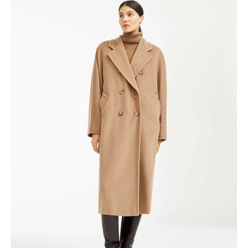 MaxMara【国现 专柜30900】女士 101801经典羊毛大衣 Madame 001