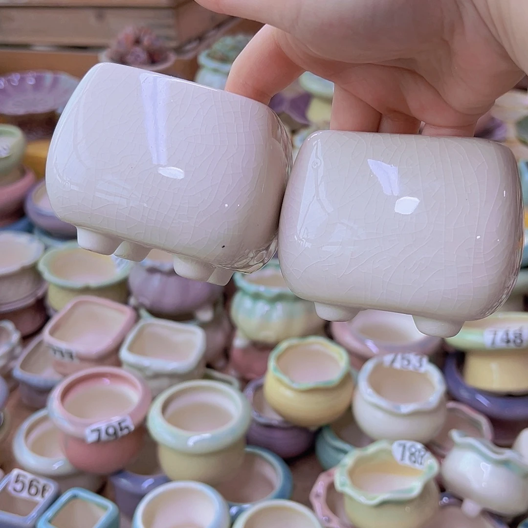 陶瓷花盆当场满12包邮