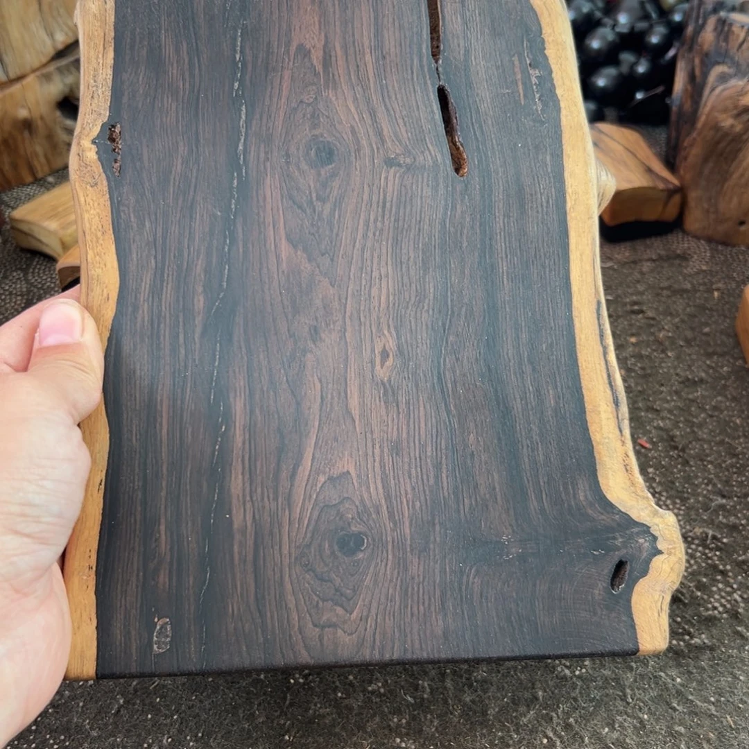 三***️木紫光檀原皮随形风化风裂木料