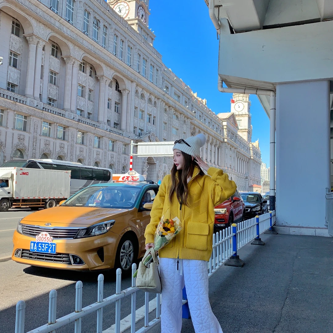 【可可推荐】秋季新款 小众潮流开衫毛衣S069