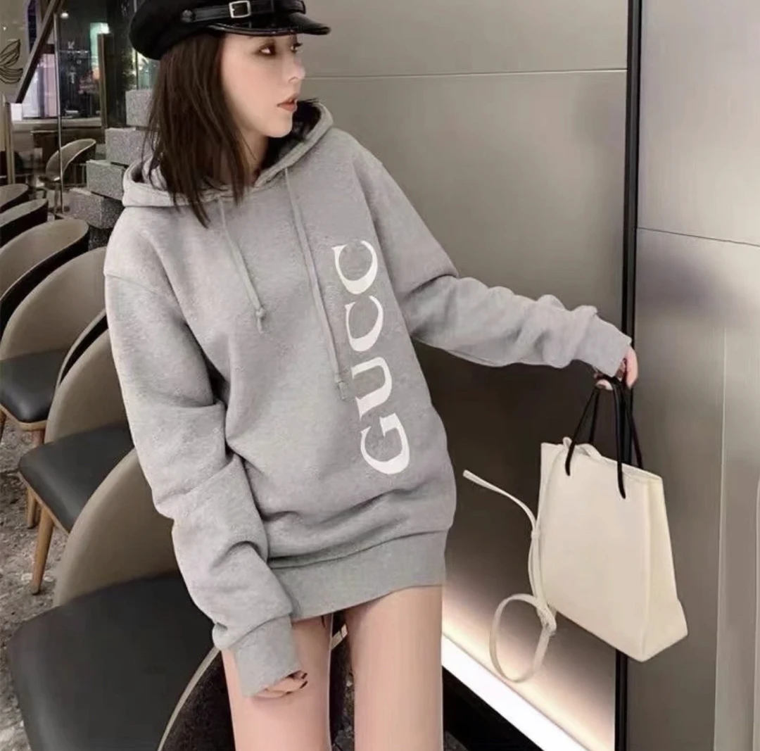 95新 GUCCI/古驰  yy492 棉 徽标大logo帽衫 S码