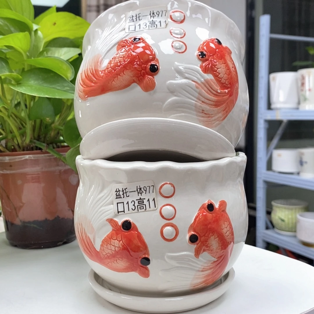 @夏西陶瓷花盆@@5977