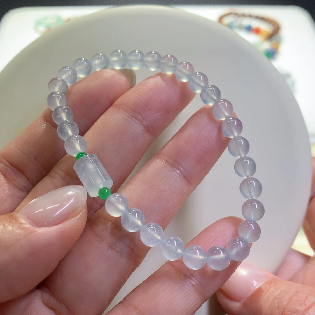 未镶嵌手链翡翠翡翠手串卡5.7