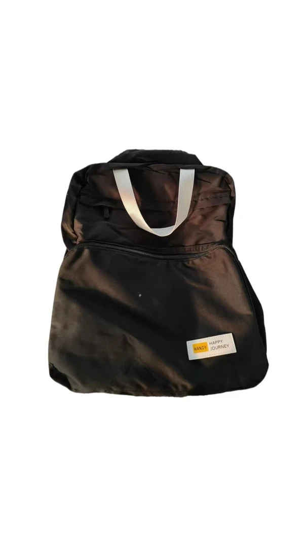 简约拉链折叠双肩包