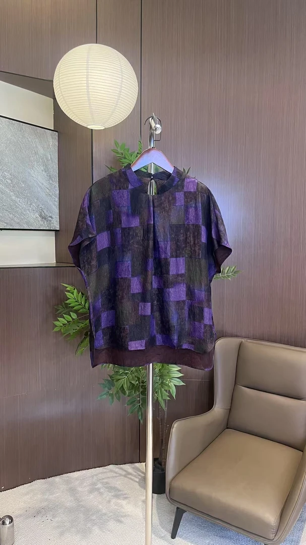 S015【紫雾】新款百搭休闲上衣