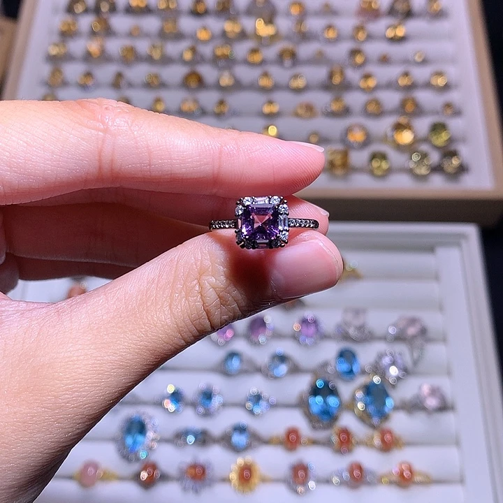 吊坠(不含链)银S925镶嵌芙蓉石