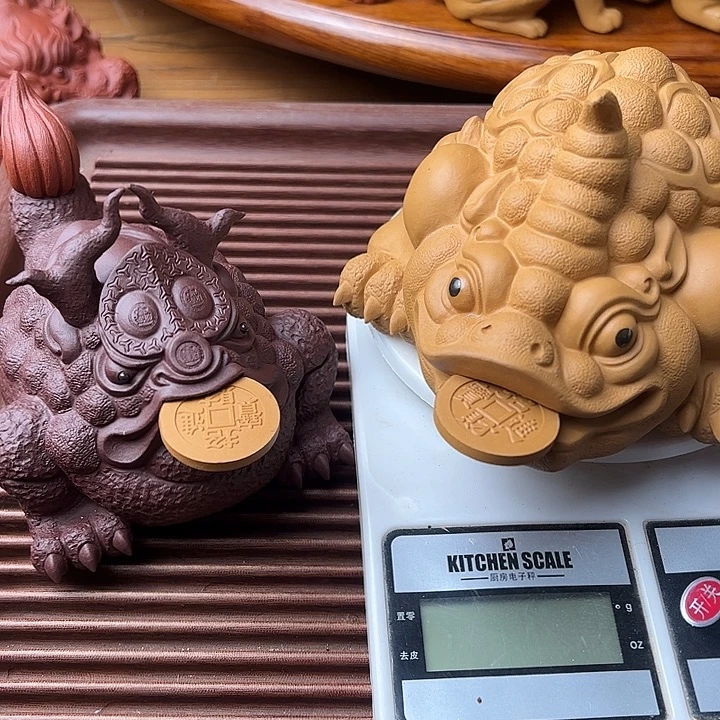 臻***装茶宠紫砂紫砂金蟾