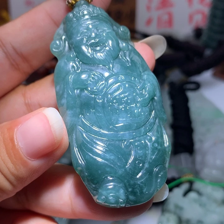 翡翠未镶嵌颈饰保真天然A货翡翠