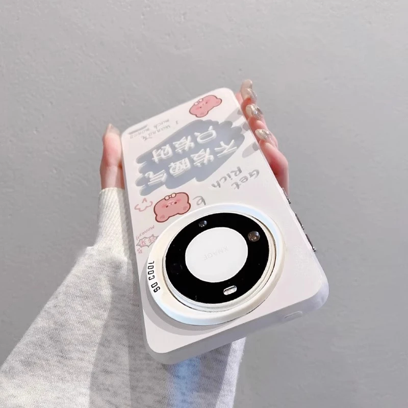 适用华为mate70pro手机壳新款mate60pro卡通可爱pura70硅胶防摔女