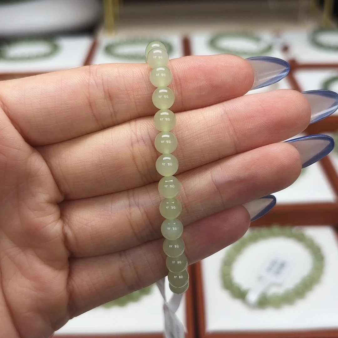 和田玉手串未镶嵌・*・a