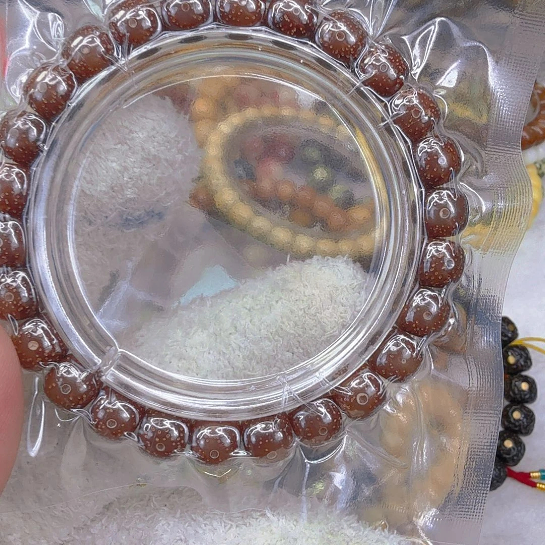 星月菩提手串10尽头粉冰星月菩提单圈0.9