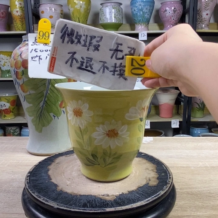 景德镇高温陶瓷花盆