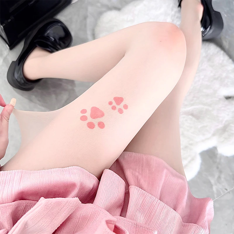 原创猫爪丝袜少萝甜美任意剪超薄裸感夏防勾丝光腿神器美肤袜