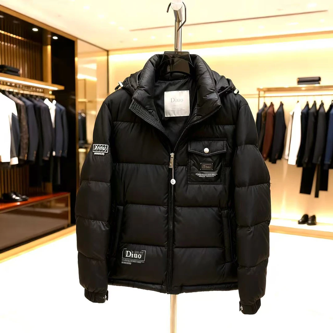 欧品男士冬季新款潮流外套时尚休闲高端男款加厚外套 011