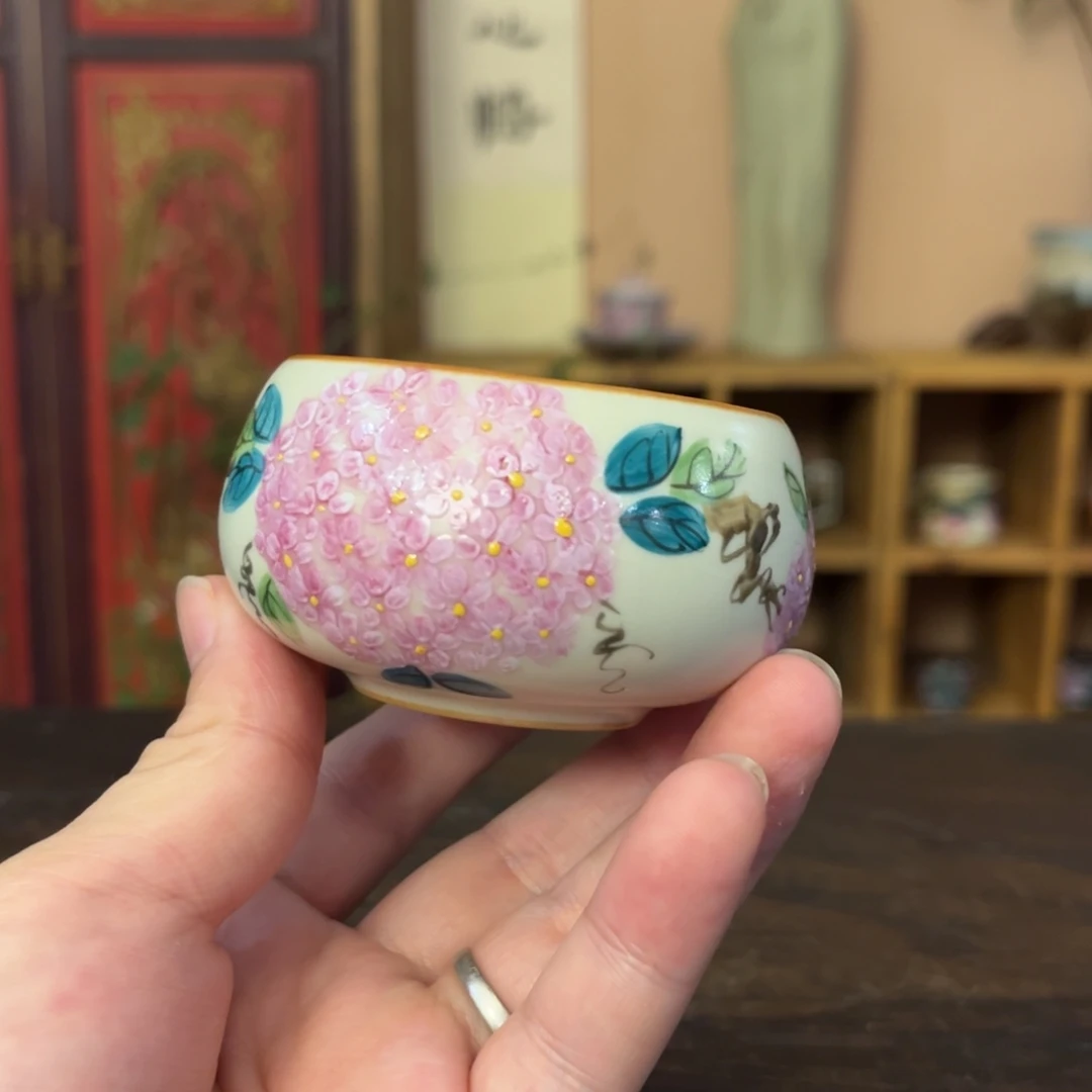 柴烧手工手绘陶瓷