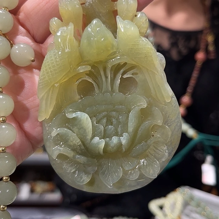 未镶嵌岫玉毛衣链