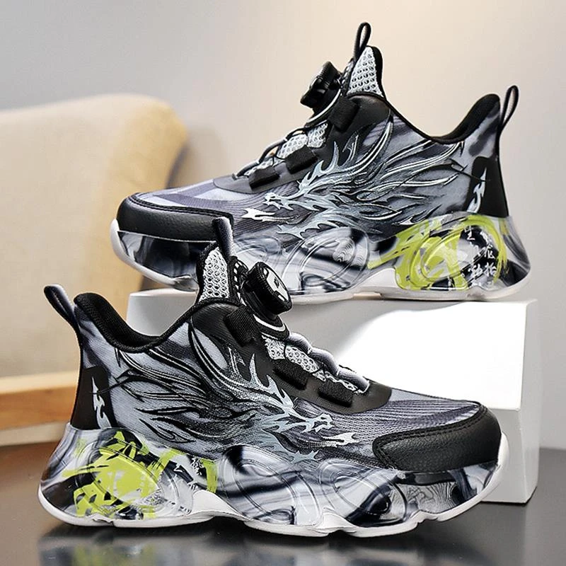 安踏联名踏鞋儿童运动鞋2025秋冬季新款男孩篮球鞋中大童旋转扣运