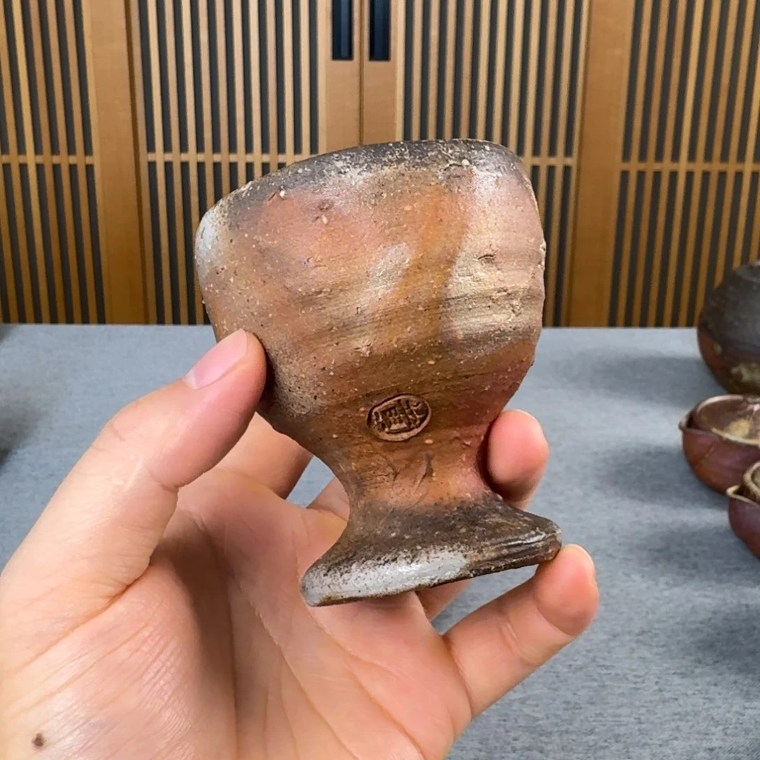 铃木黄弌 备前烧马上杯