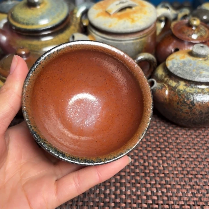 茶杯紫砂老斗笠杯100 C