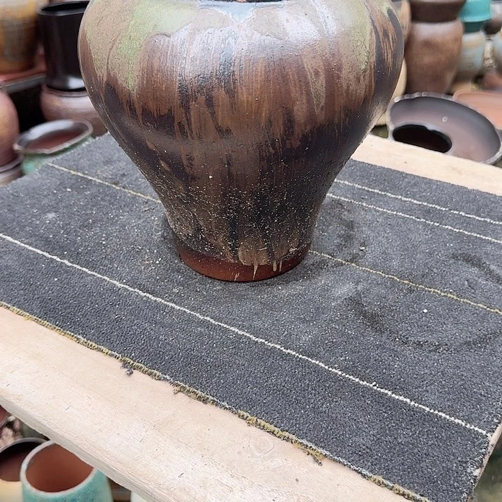 紫砂花盆高度25口径15