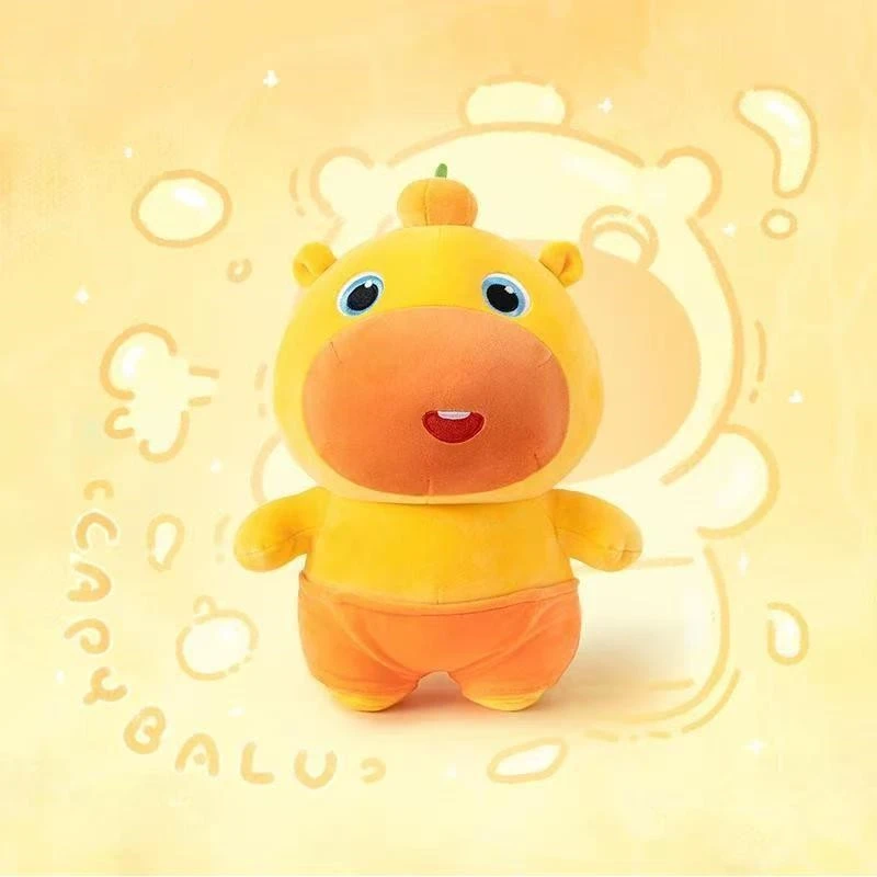 正版噜噜毛绒玩具可爱睡觉抱枕卡皮巴拉安抚玩偶公仔女生生日礼物