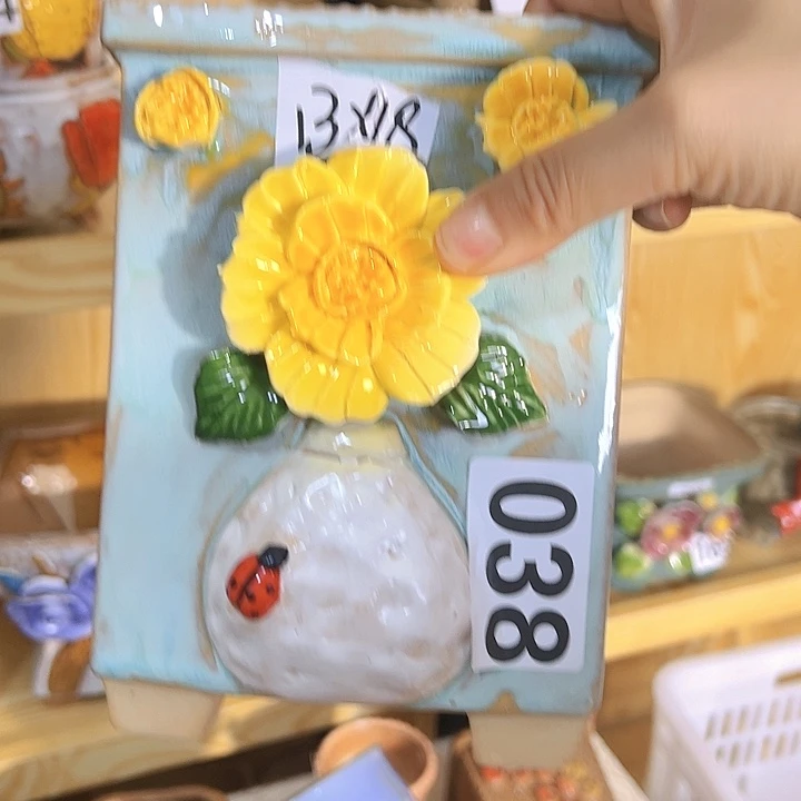 陶瓷多肉花盆满15包邮