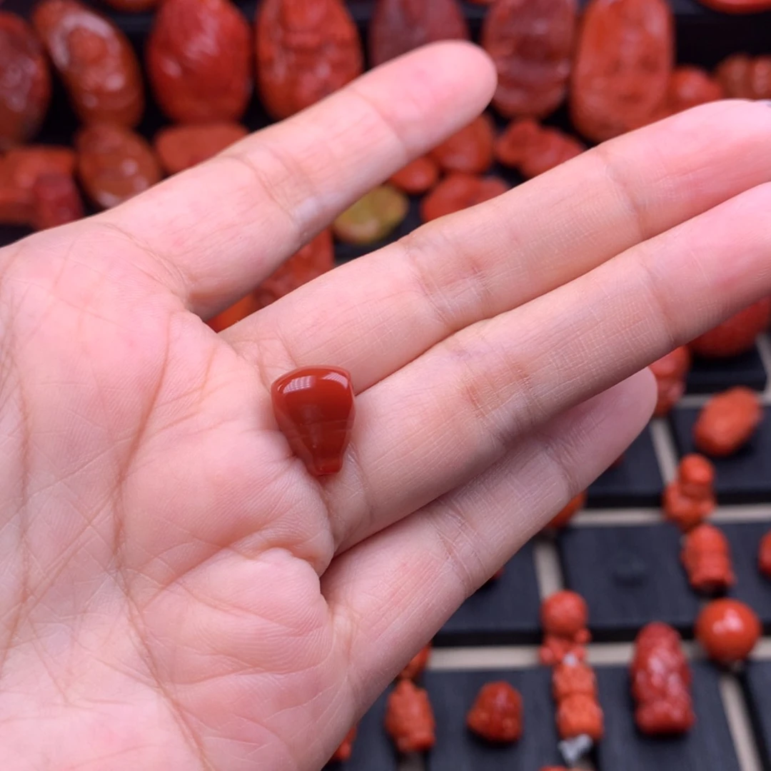 【闪购商品】南红玛瑙三通9mm未镶嵌