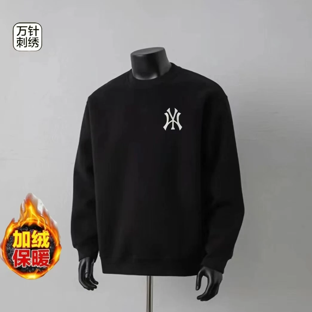 【万针刺绣】重磅2025加绒男女同款圆领款潮流韩版卫衣宽松休闲百搭
