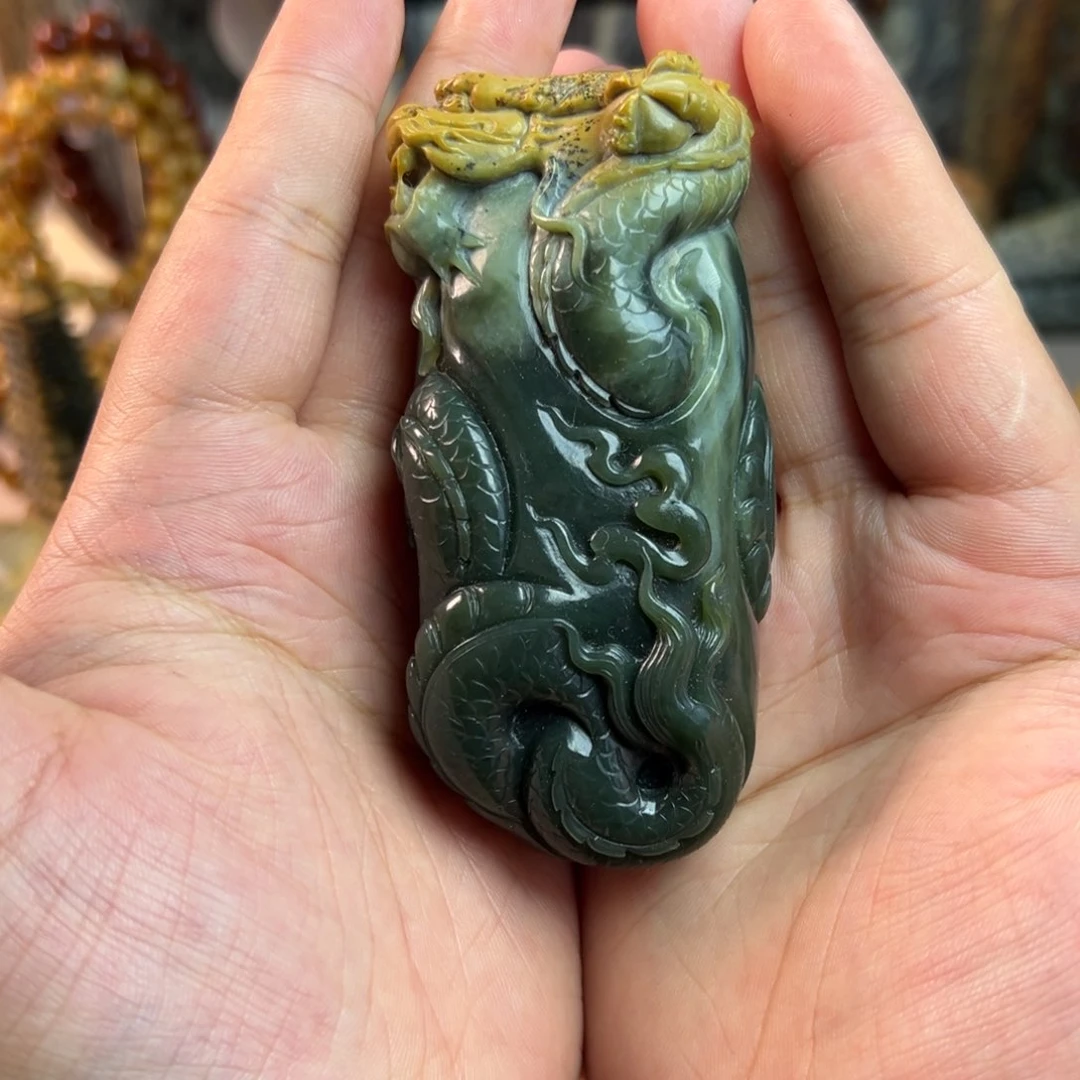 岫岩河磨玉（透闪石质玉）未镶嵌把件