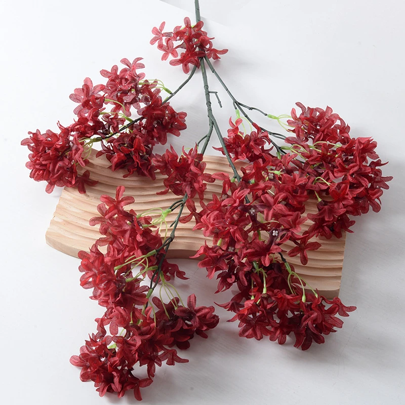 仿真文心兰交叉紫丁香玉兰花厅堂装饰家居婚礼假花摄影道具