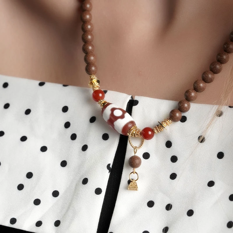 【珊木居】HXZ1627JY TO-P系列 宣和御制天年香0.6圆珠小天项链